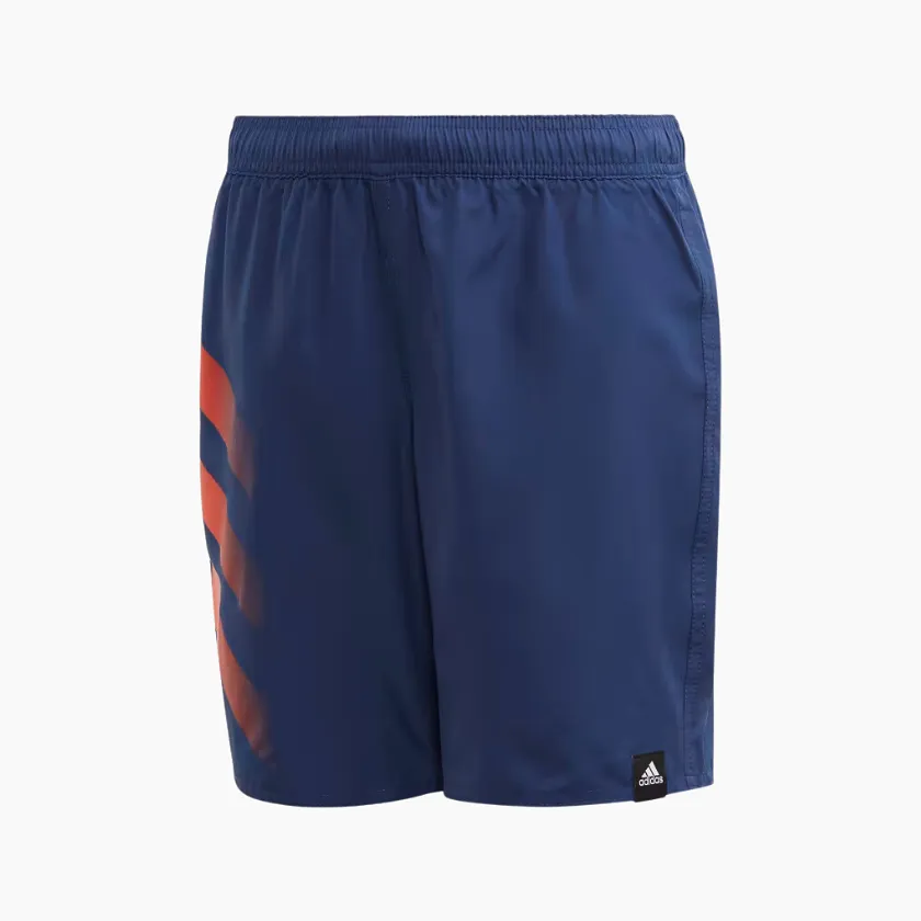 Adidas 3 Stripes Bold Kids Swimming Shorts -Tech Indigo