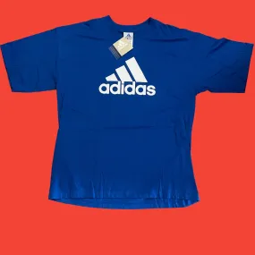 Adidas Blue Logo Deadstock T-Shirt XL