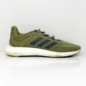 Adidas Mens Pureboost 21 GY5101 Green Running Shoes Sneakers Size 7