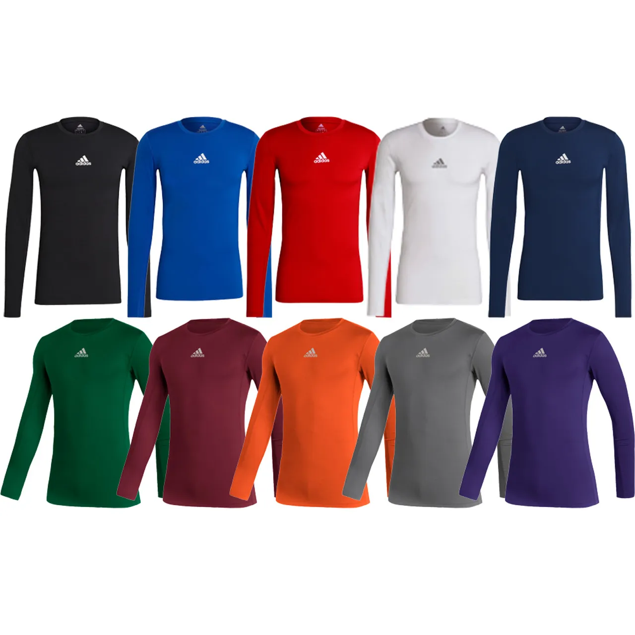 Adidas Techfit Long Sleeve Baseball Compression Shirt