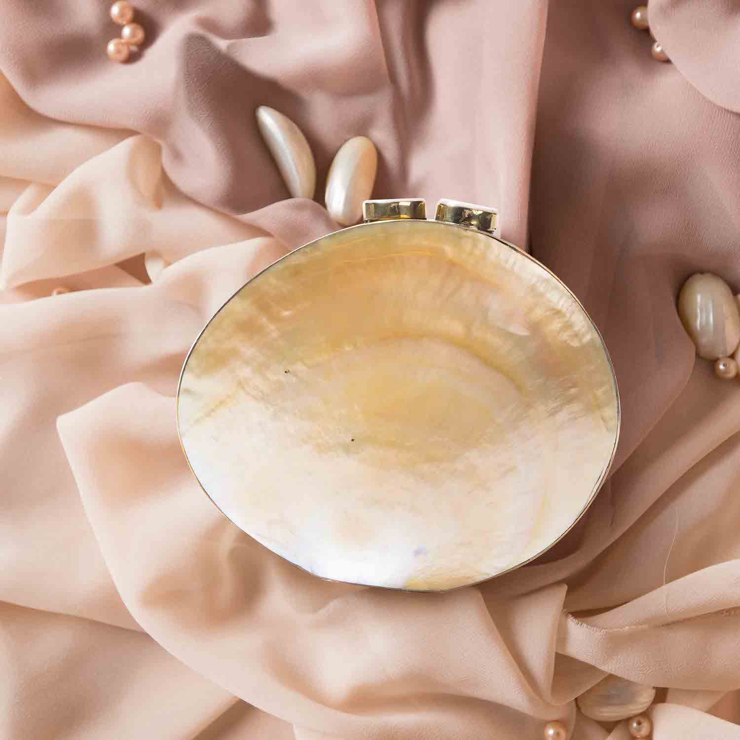 Alessa Mother of Pearl Clutch