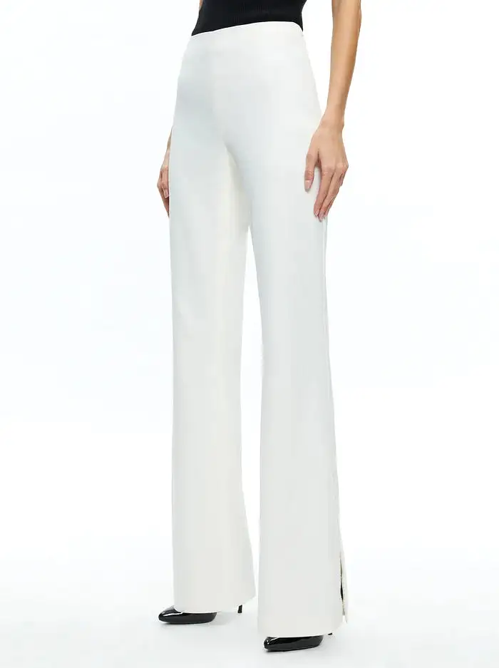 ALICE + OLIVIA Lara Slide Slit Pant