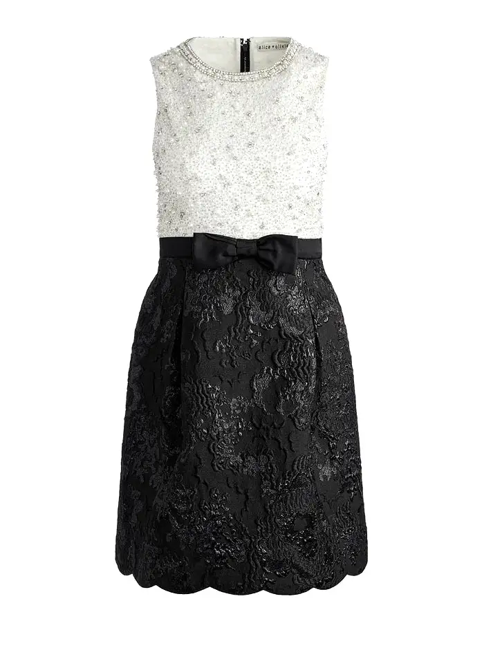 ALICE + OLIVIA True Embellished Bodie Mini Dress