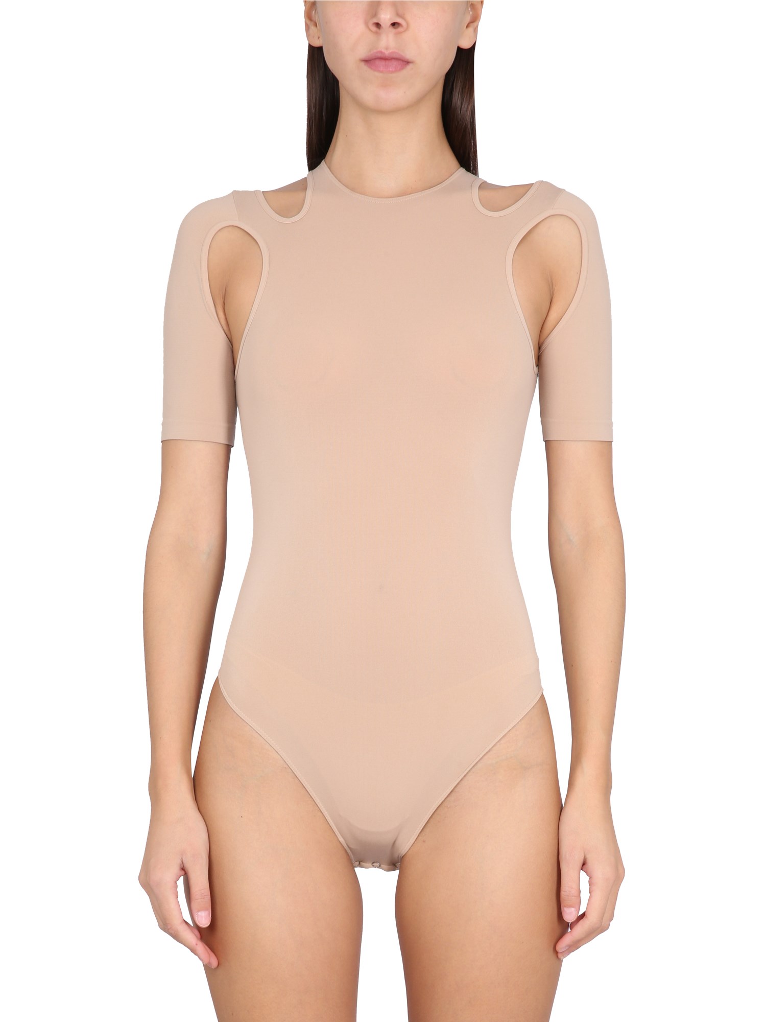 ANDREADAMO    JERSEY BODYSUIT WITH CUT-OUT DETAILS