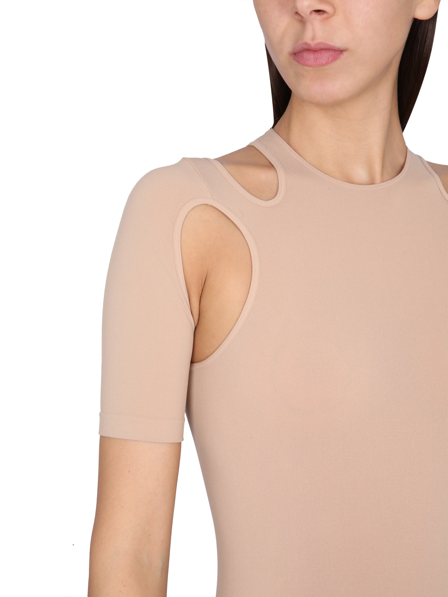 ANDREADAMO    JERSEY BODYSUIT WITH CUT-OUT DETAILS