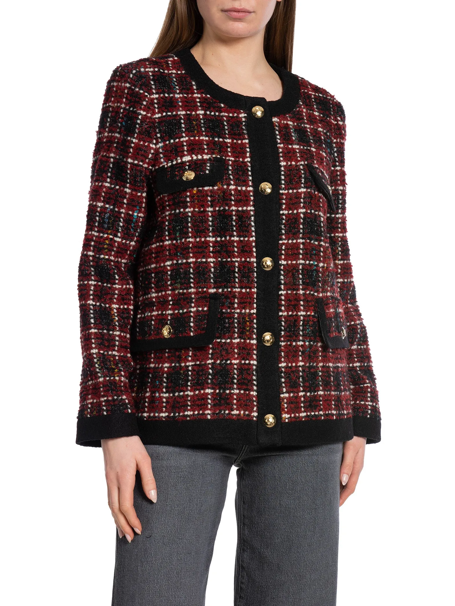 ANINE BING JACKET LYDIA CHERRY PLAID