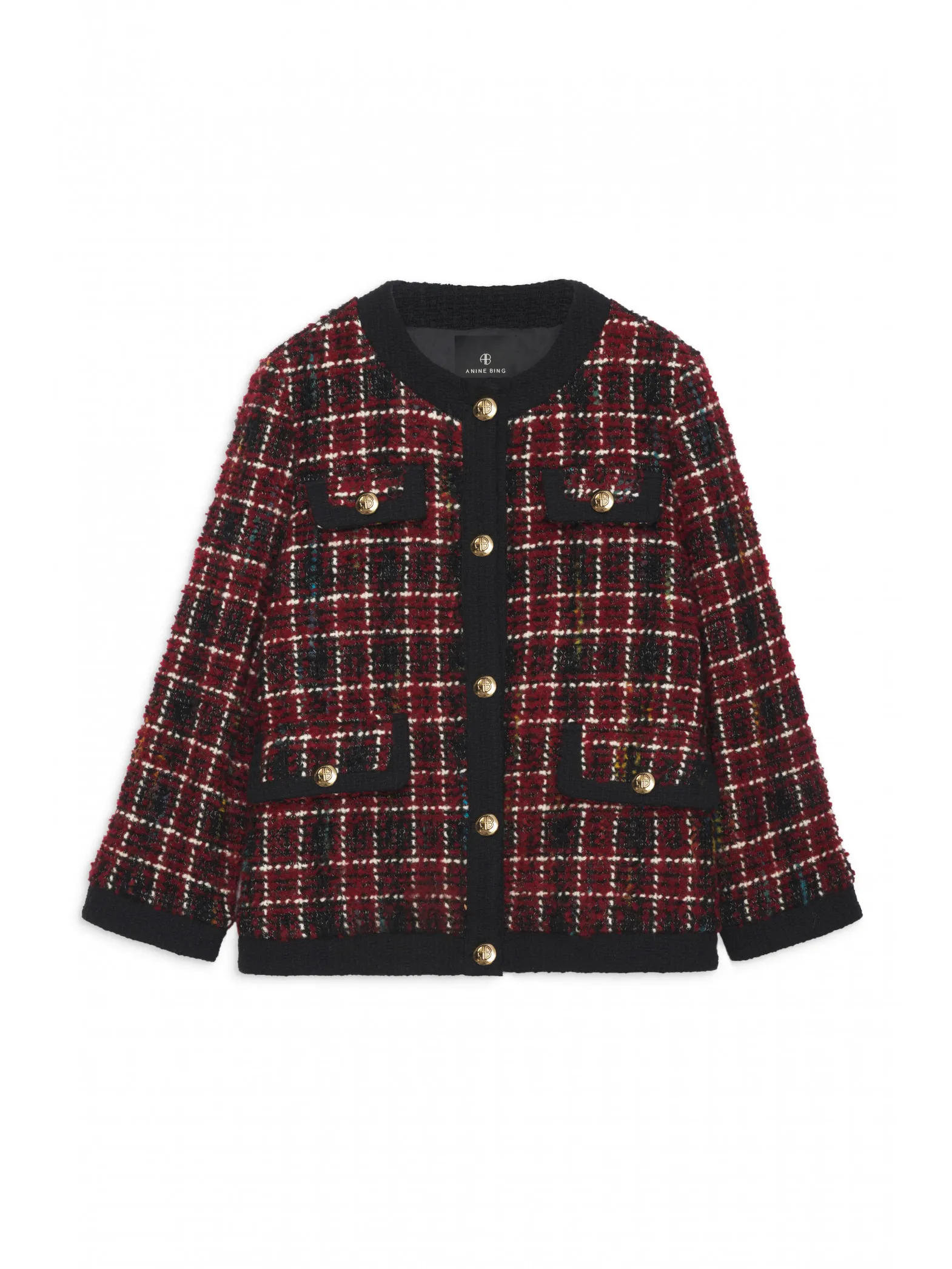 ANINE BING JACKET LYDIA CHERRY PLAID