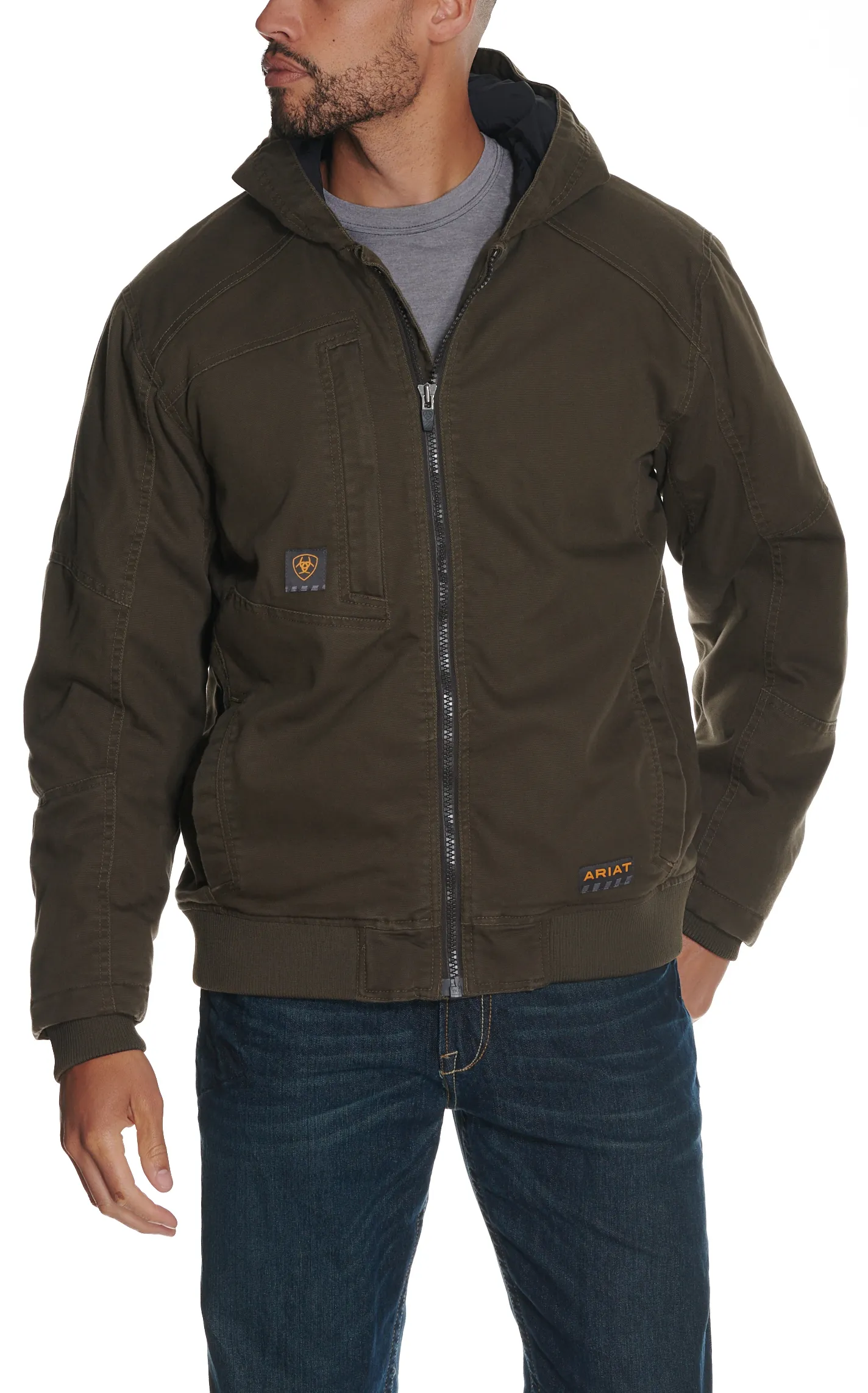 Ariat Men's Rebar Brown DuraCanvas Insulated Work Jacket