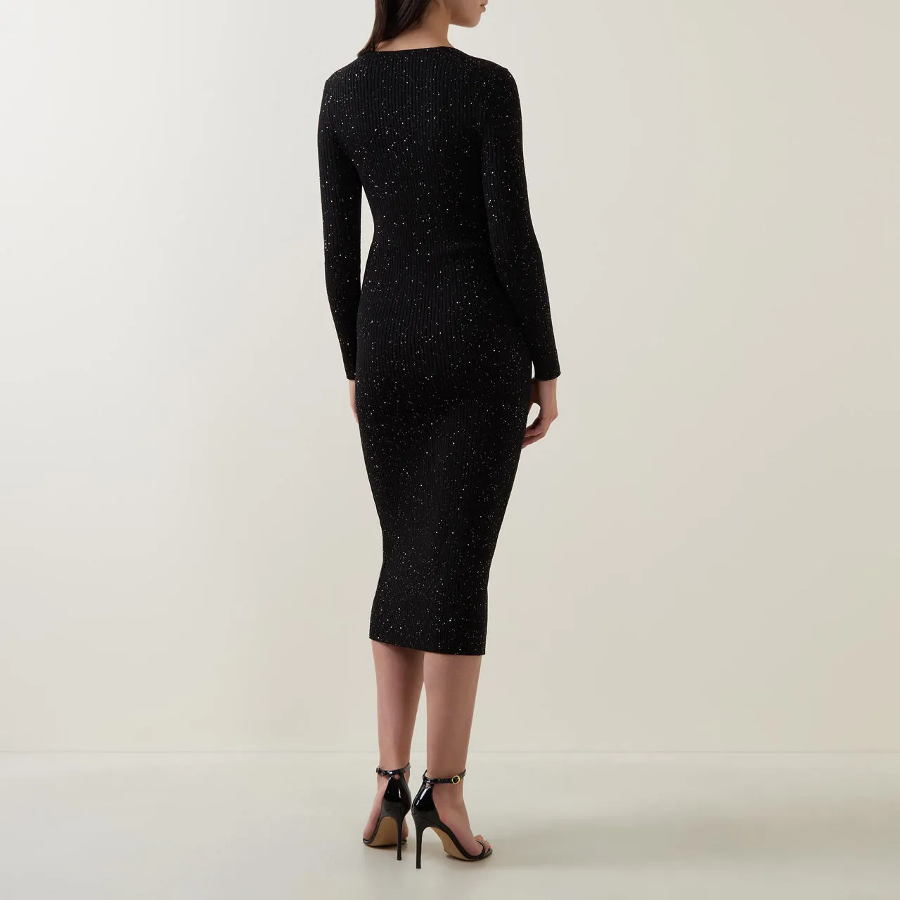 BOSS Ferima Sequin Knit Dress - Black