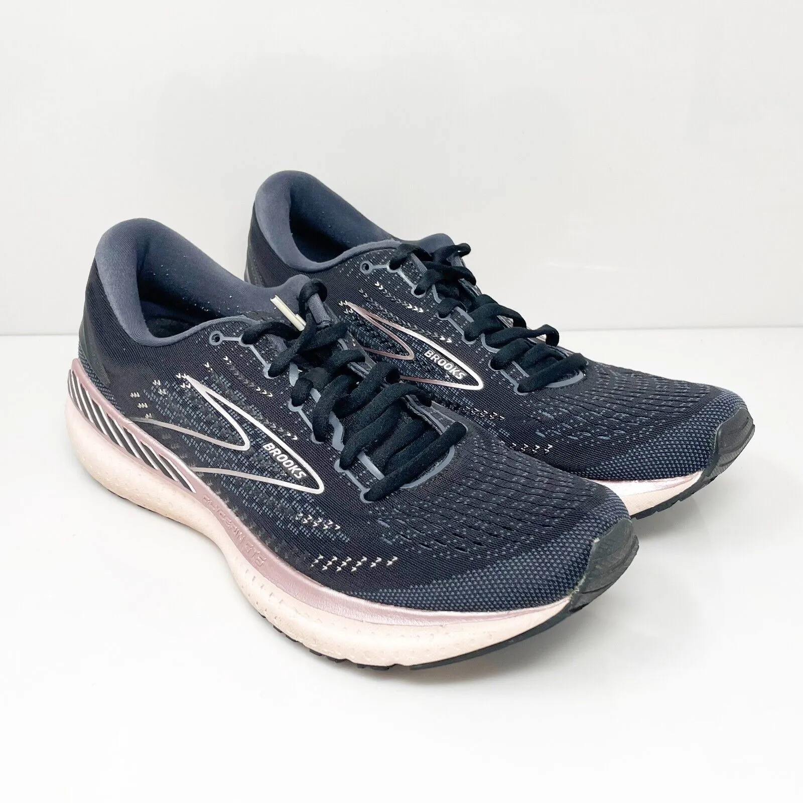 Brooks Womens Glycerin GTS 19 1203441B074 Black Running Shoes Sneakers Size 11 B