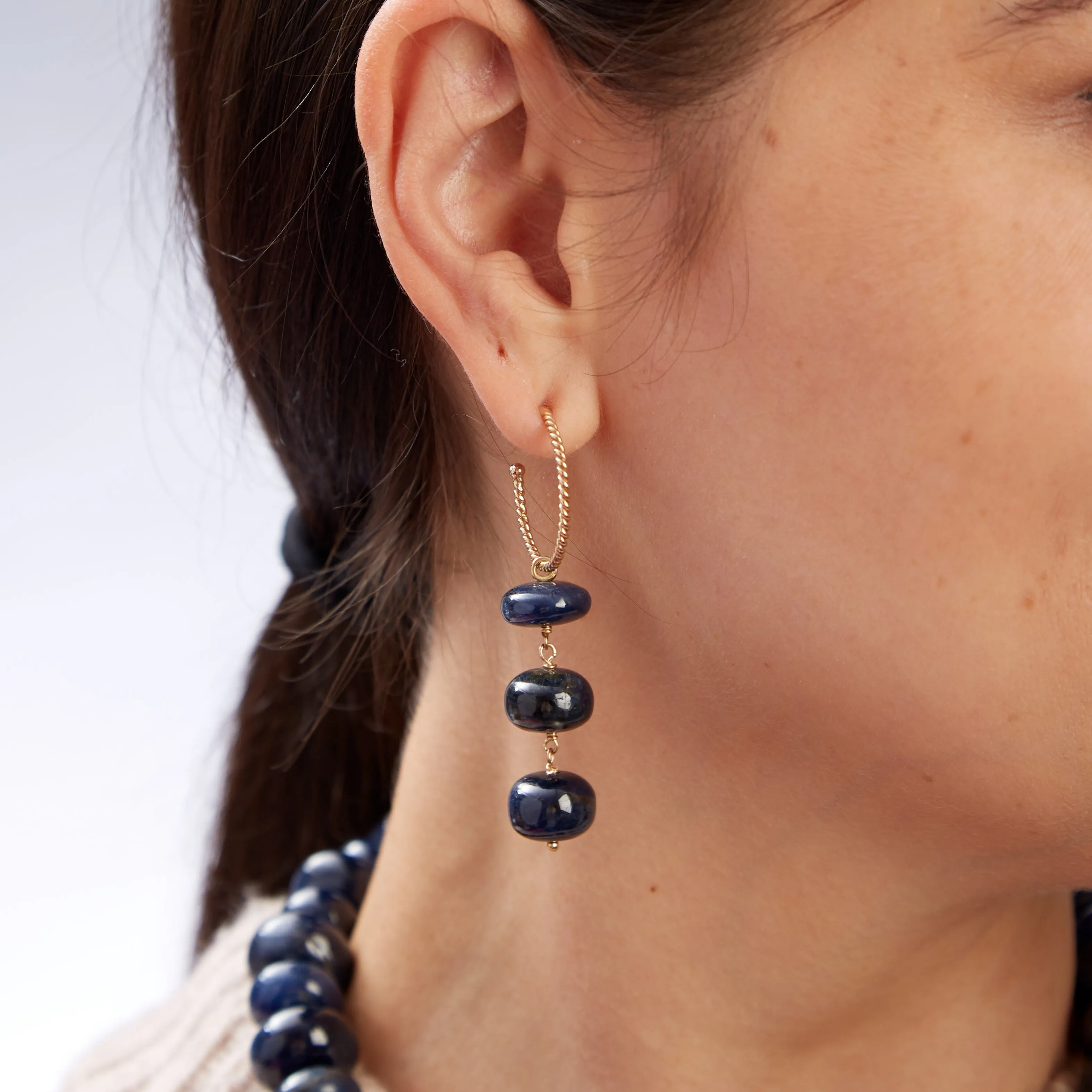 Caspian Dark Blue Sapphire Drops