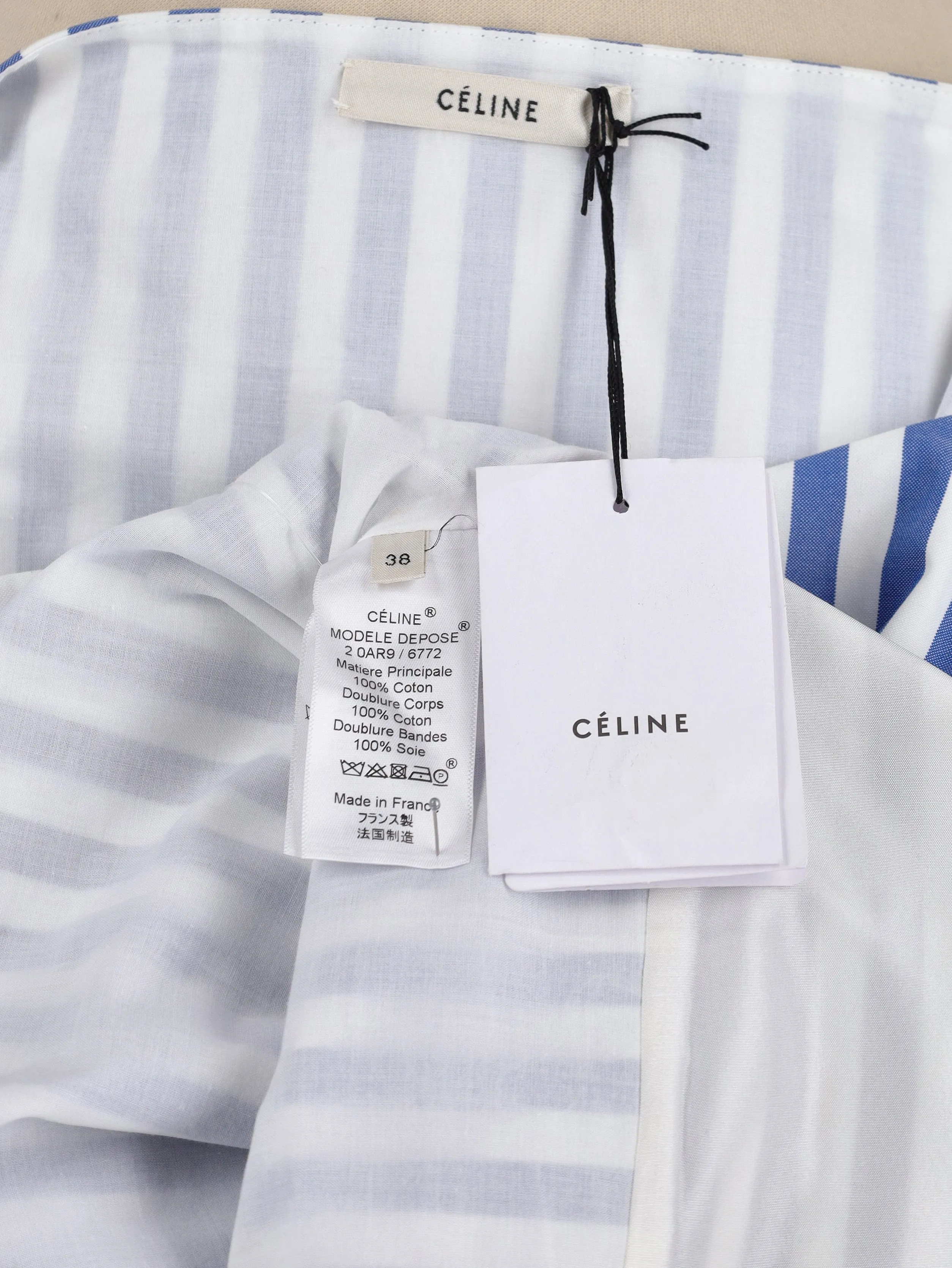 Celine Oversize Striped Shirt - 00s