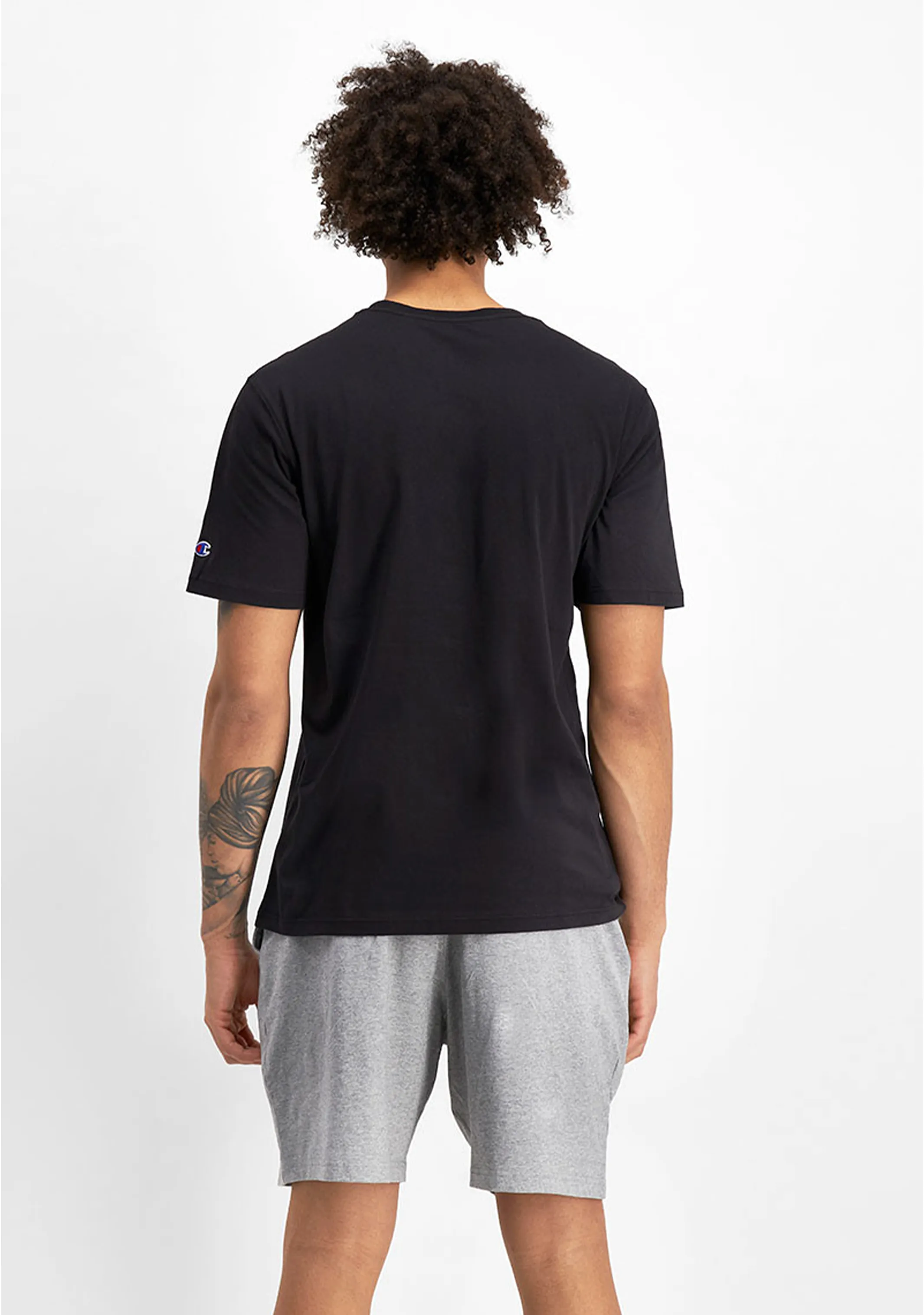 Champion Mens C Logo Tee Black <BR> AY68N BLK