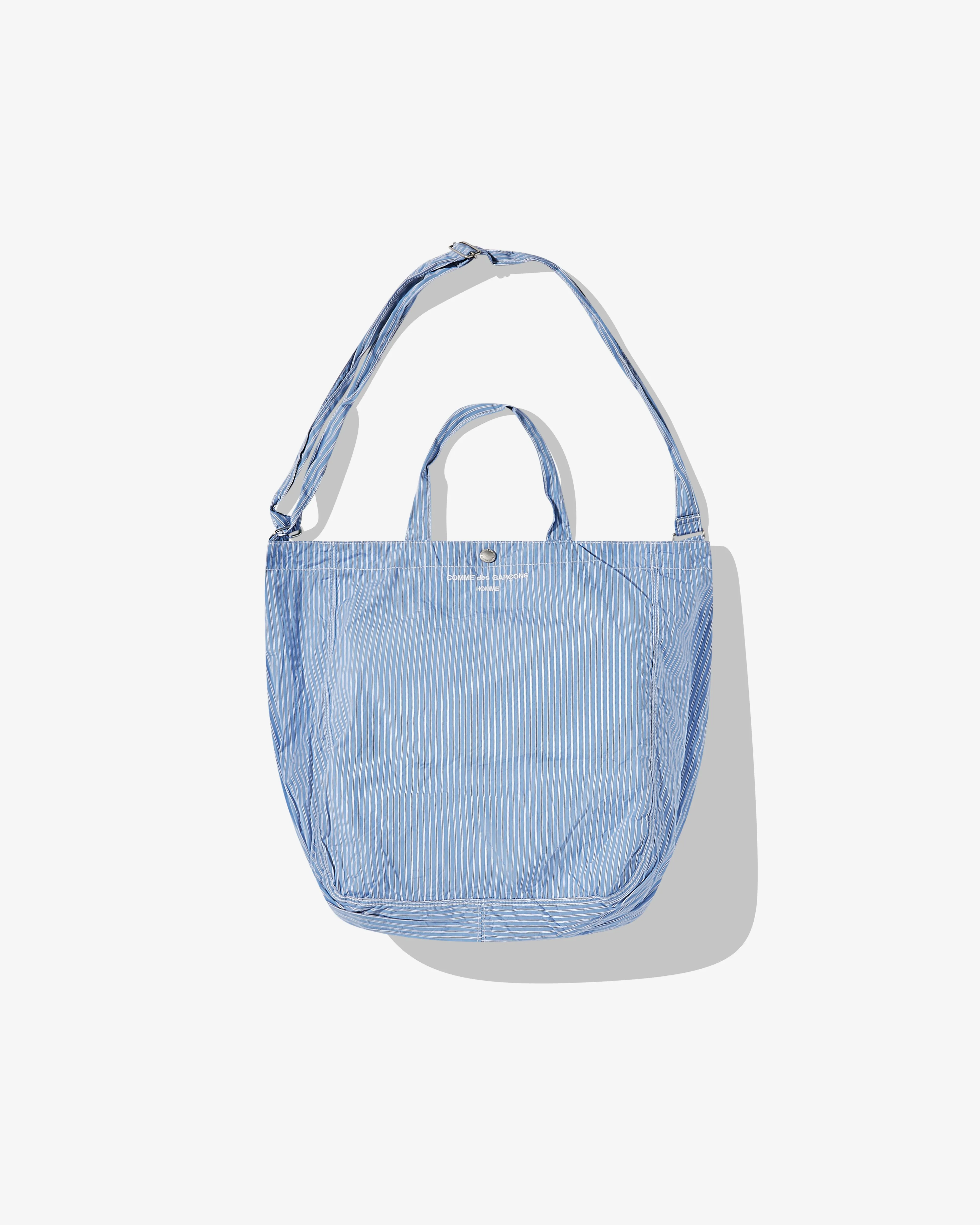 Comme des Garçons Homme Cotton Tote Bag  Blue/White