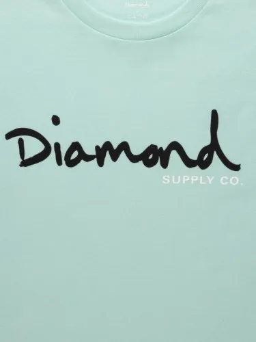 Diamond Supply Co. Og Script Tee Diamond Blue