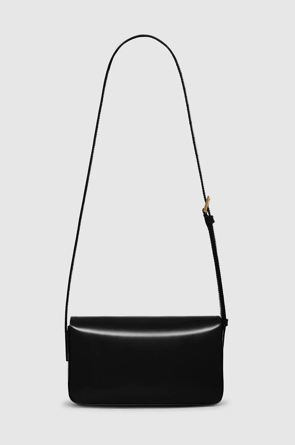 Elly Crossbody Bag - High-Shine Black