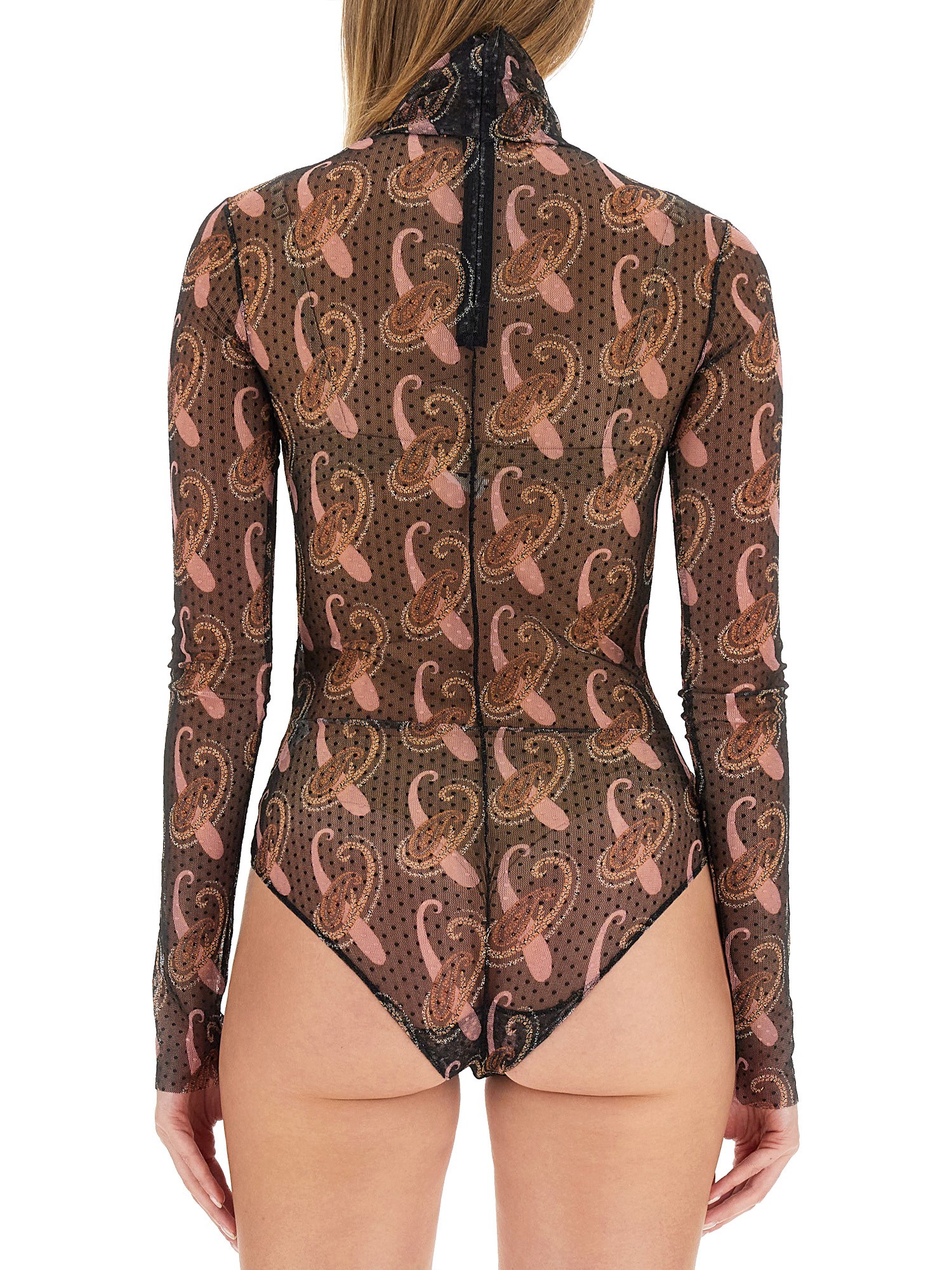 ETRO    BODYSUIT WITH PAISLEY PRINT