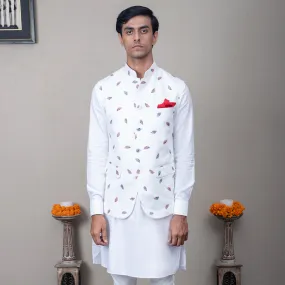 Hemang Floral Print Nehru Jacket