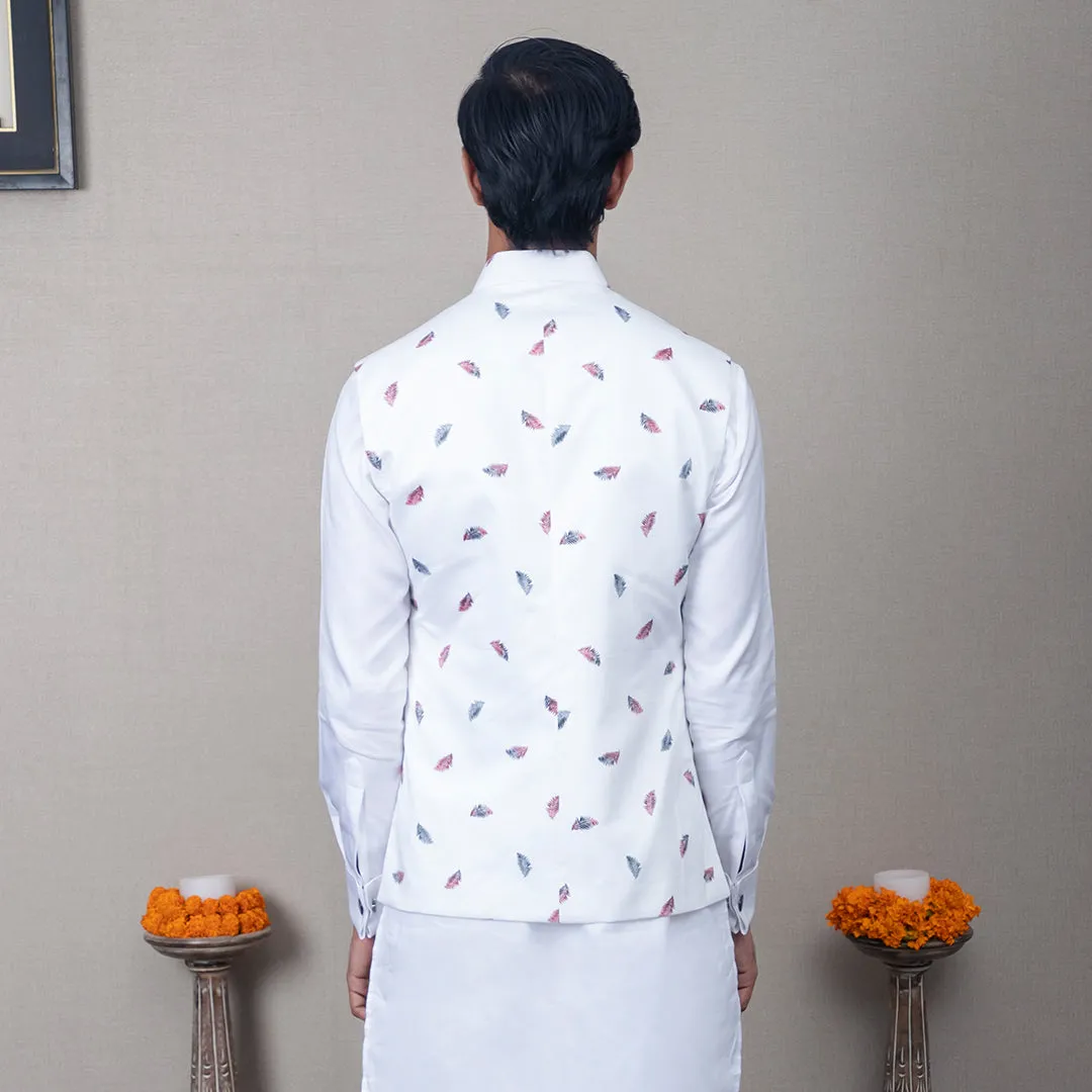 Hemang Floral Print Nehru Jacket