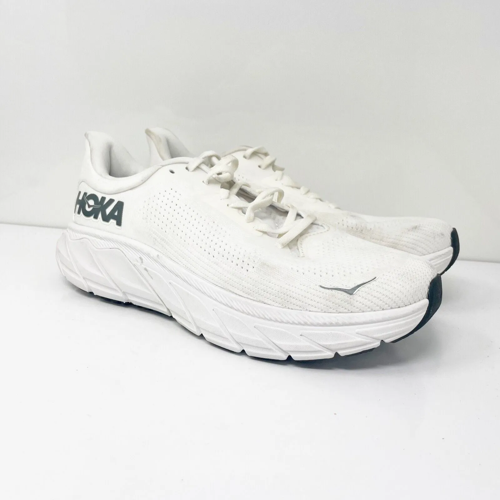 Hoka One One Mens Arahi 7 1147850 BDBSW White Running Shoes Sneakers Size 9 D