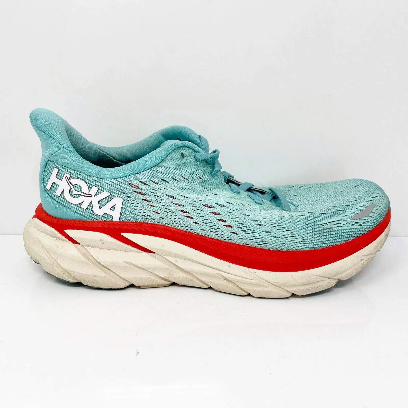 Hoka One One Womens Clifton 8 1119394 AEBL Blue Running Shoes Sneakers Size 6 B