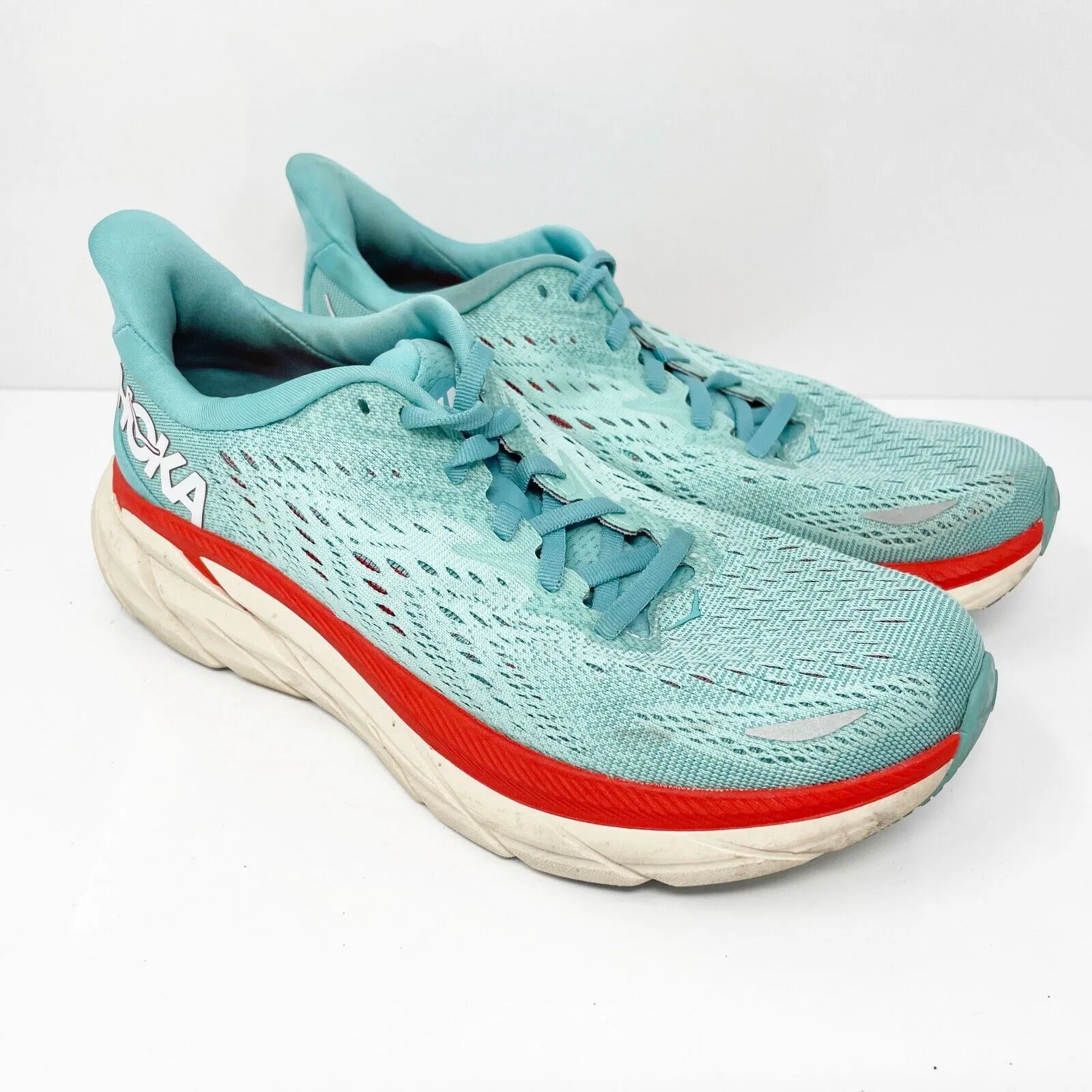 Hoka One One Womens Clifton 8 1119394 AEBL Blue Running Shoes Sneakers Size 6 B