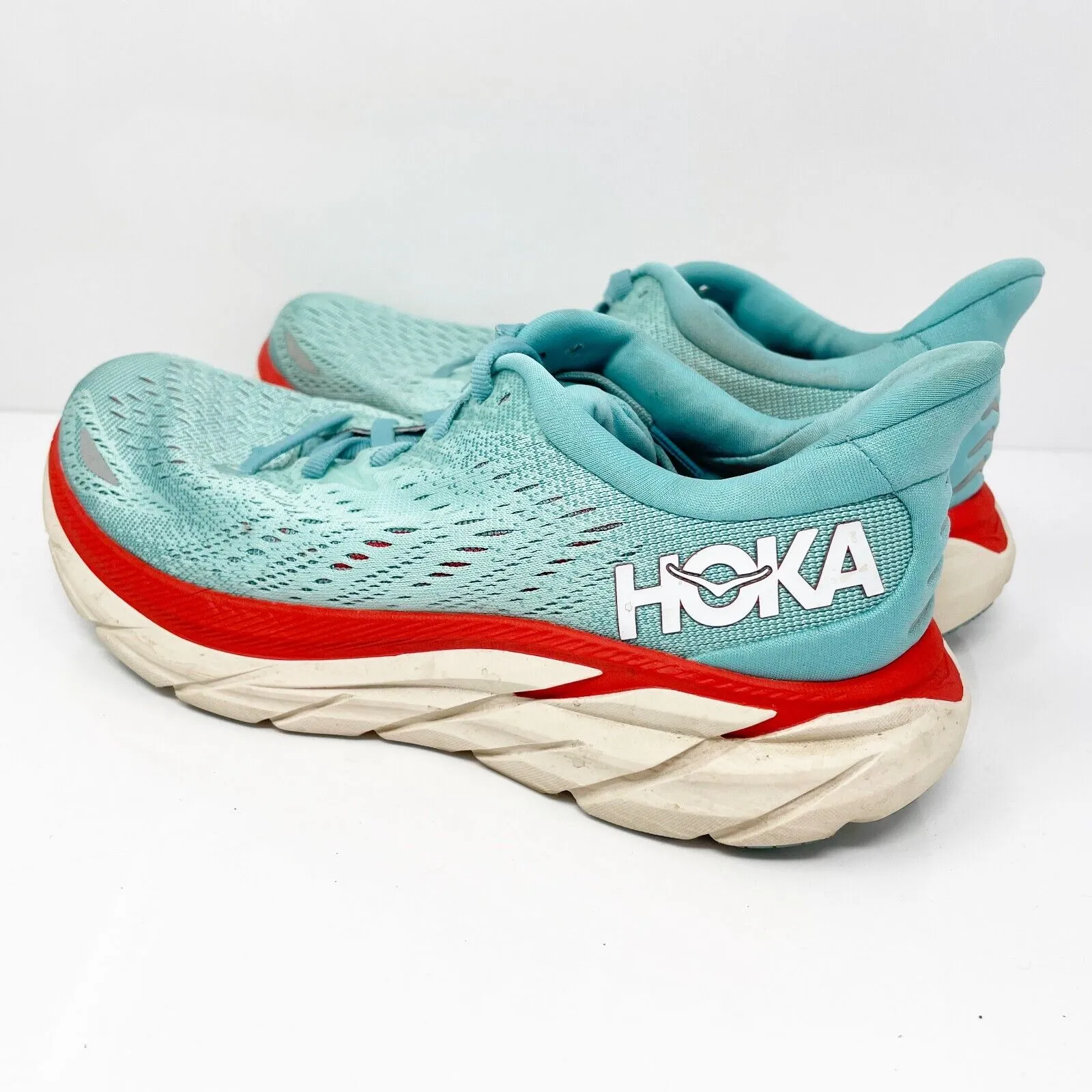 Hoka One One Womens Clifton 8 1119394 AEBL Blue Running Shoes Sneakers Size 6 B