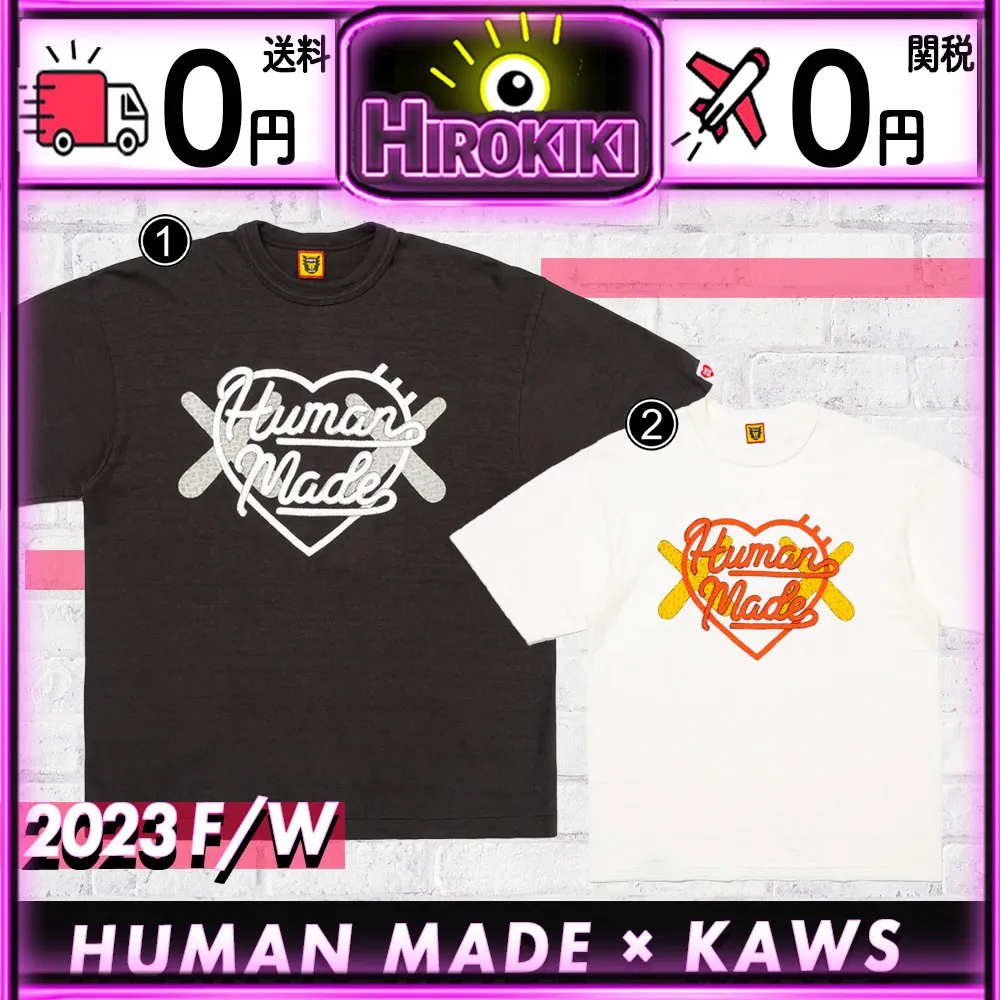 HUMAN MADE  |Unisex Street Style Collaboration Logo T-Shirts