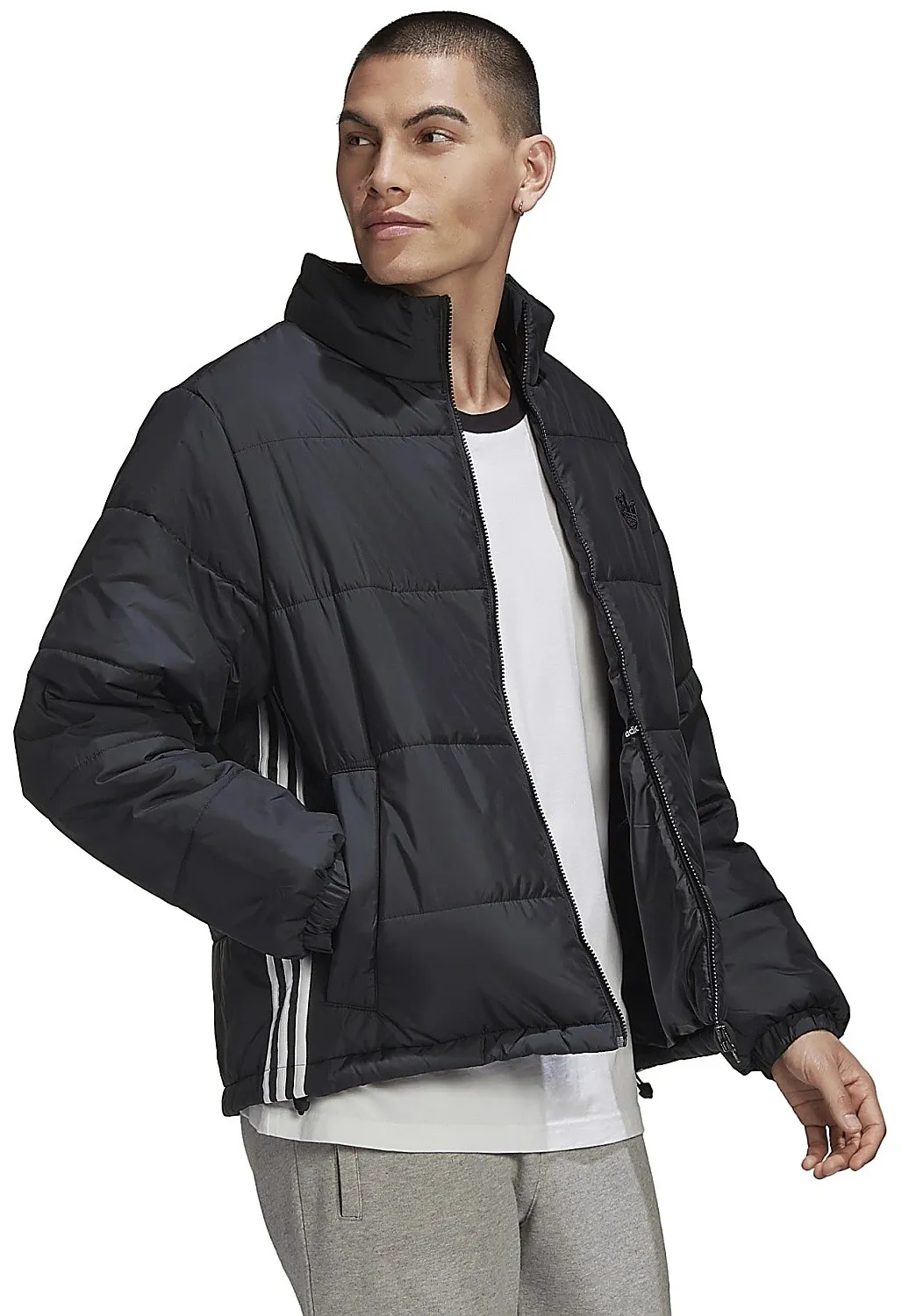 jacket adidas Originals Padded Stand Collar Puffer - Black - men´s