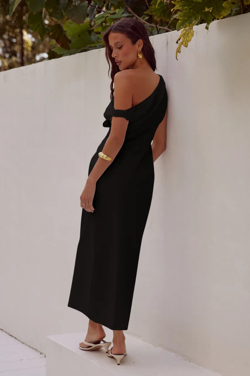 Jasmin Midi Dress - Black