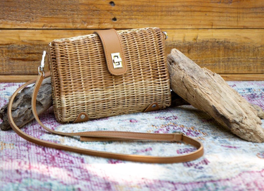 Jasper Wicker Clutch