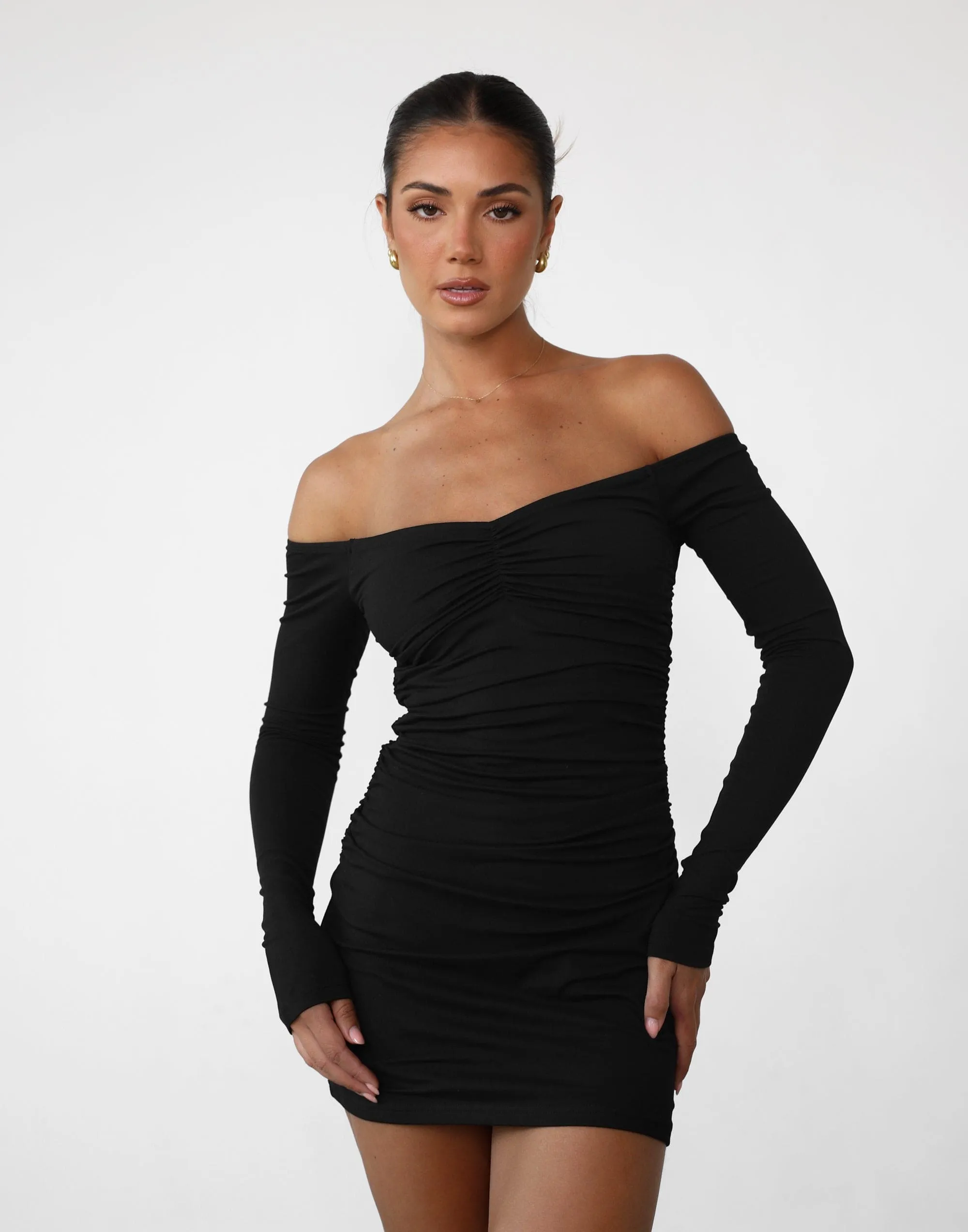 Josephine Mini Dress (Black)