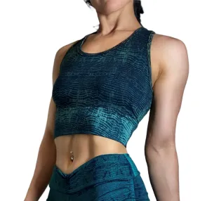 Kathmandu Tie Dye Spandex Crop Top TH1479