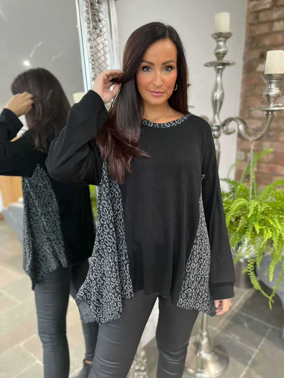 Leopard Panel Top Jayla