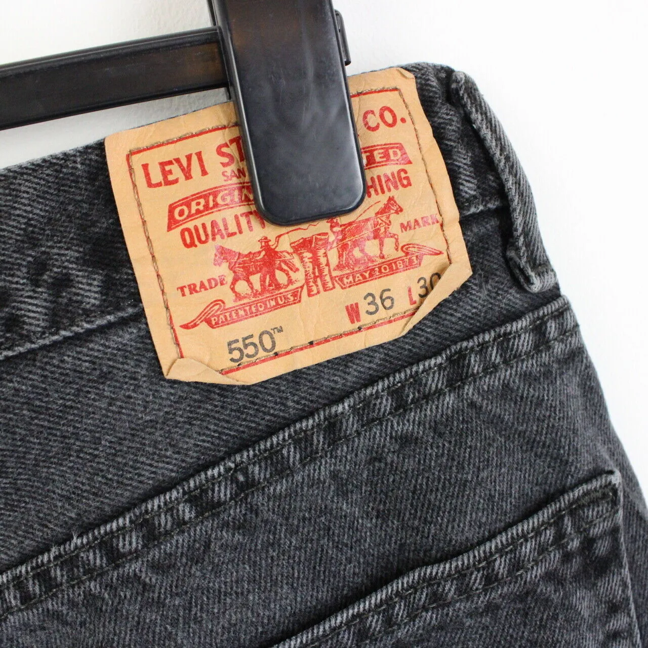 LEVIS 550 Jeans Black Charcoal | W36 L30