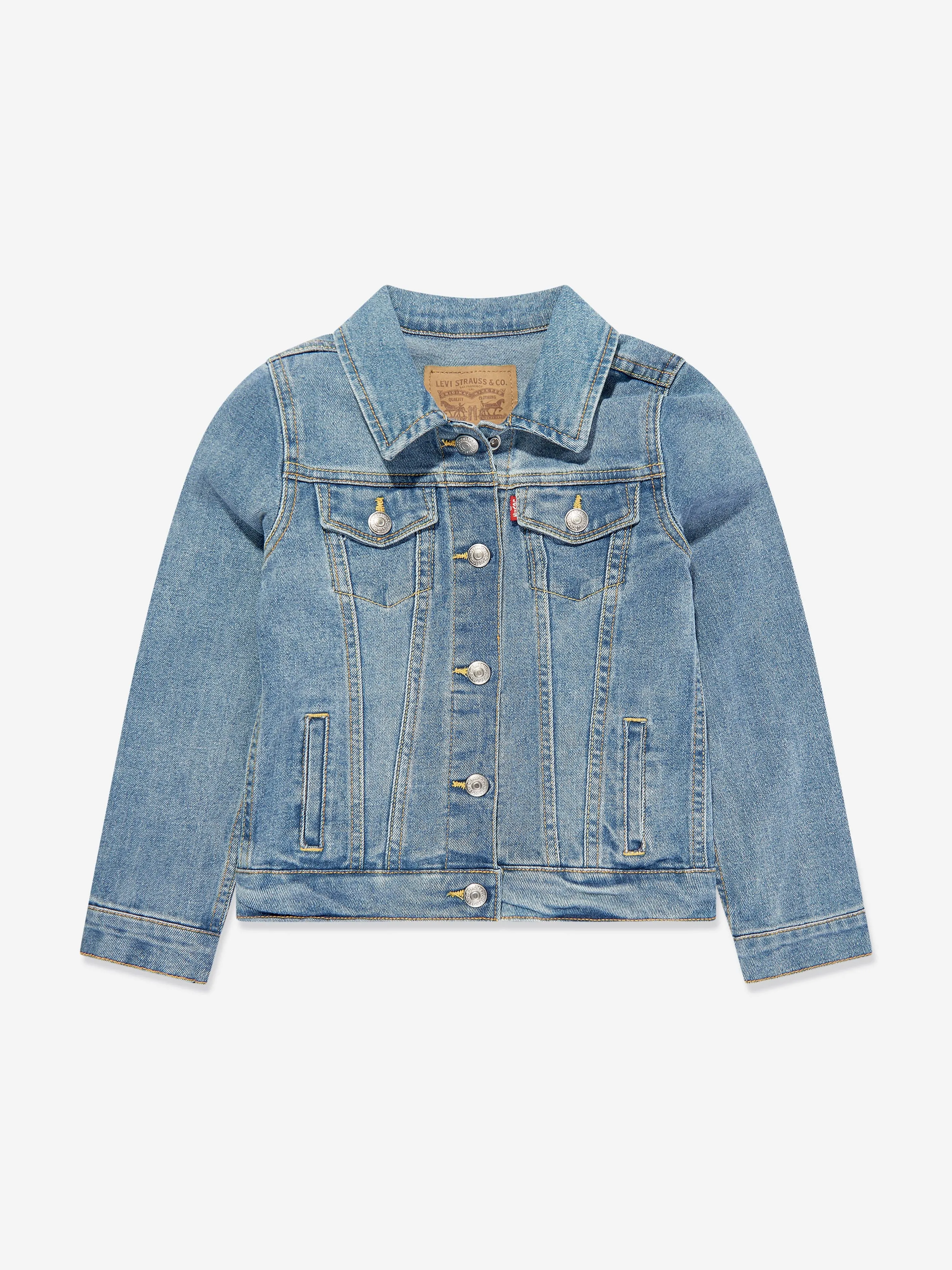 Levi's Wear Girls Stretch Trucker Jacket in Blue