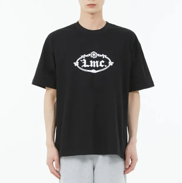 LMC  |Unisex Street Style Plain Cotton Short Sleeves Logo T-Shirts