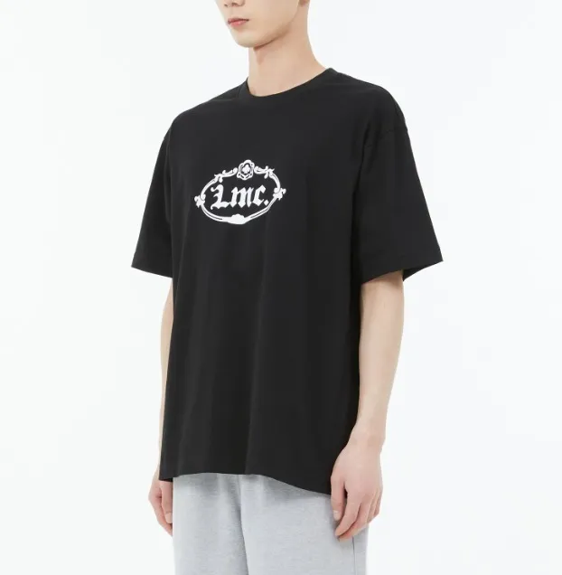 LMC  |Unisex Street Style Plain Cotton Short Sleeves Logo T-Shirts