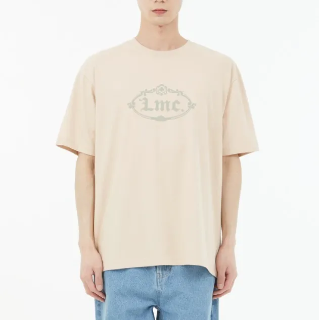 LMC  |Unisex Street Style Plain Cotton Short Sleeves Logo T-Shirts