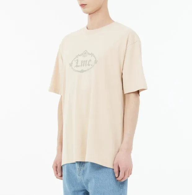 LMC  |Unisex Street Style Plain Cotton Short Sleeves Logo T-Shirts