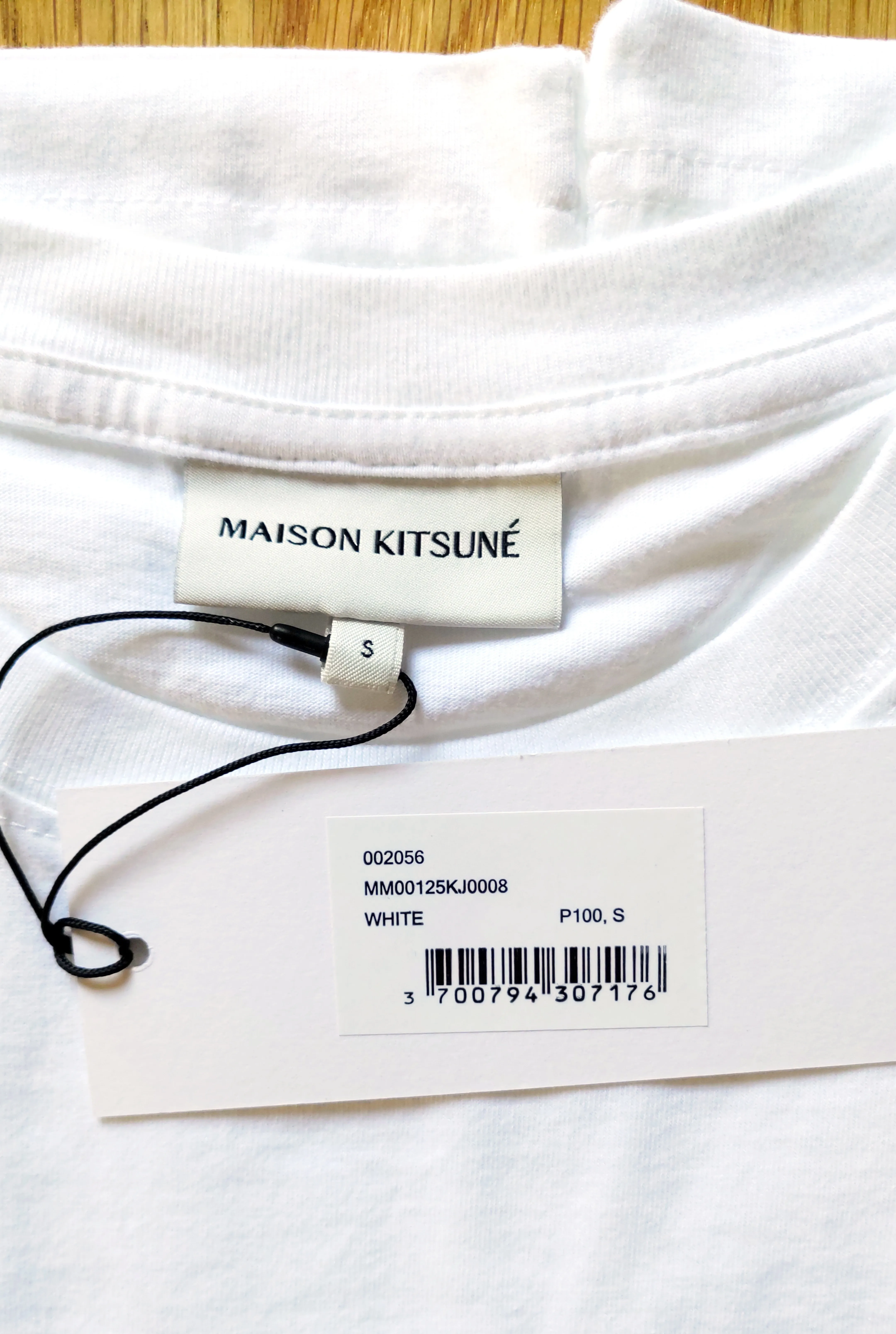 MAISON KITSUNE  |Crew Neck Street Style Plain Cotton Short Sleeves Logo