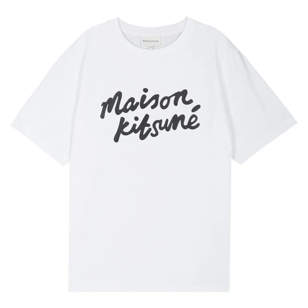 MAISON KITSUNE  |Unisex Street Style Cotton Short Sleeves Logo Designers