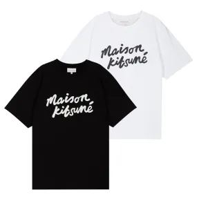 MAISON KITSUNE  |Unisex Street Style Cotton Short Sleeves Logo Designers