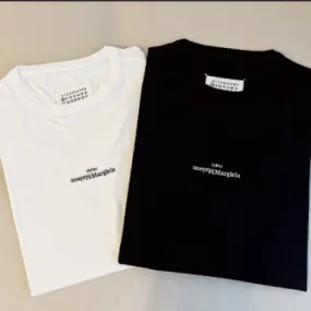 Maison Margiela  |Street Style Plain Cotton Short Sleeves Logo Designers