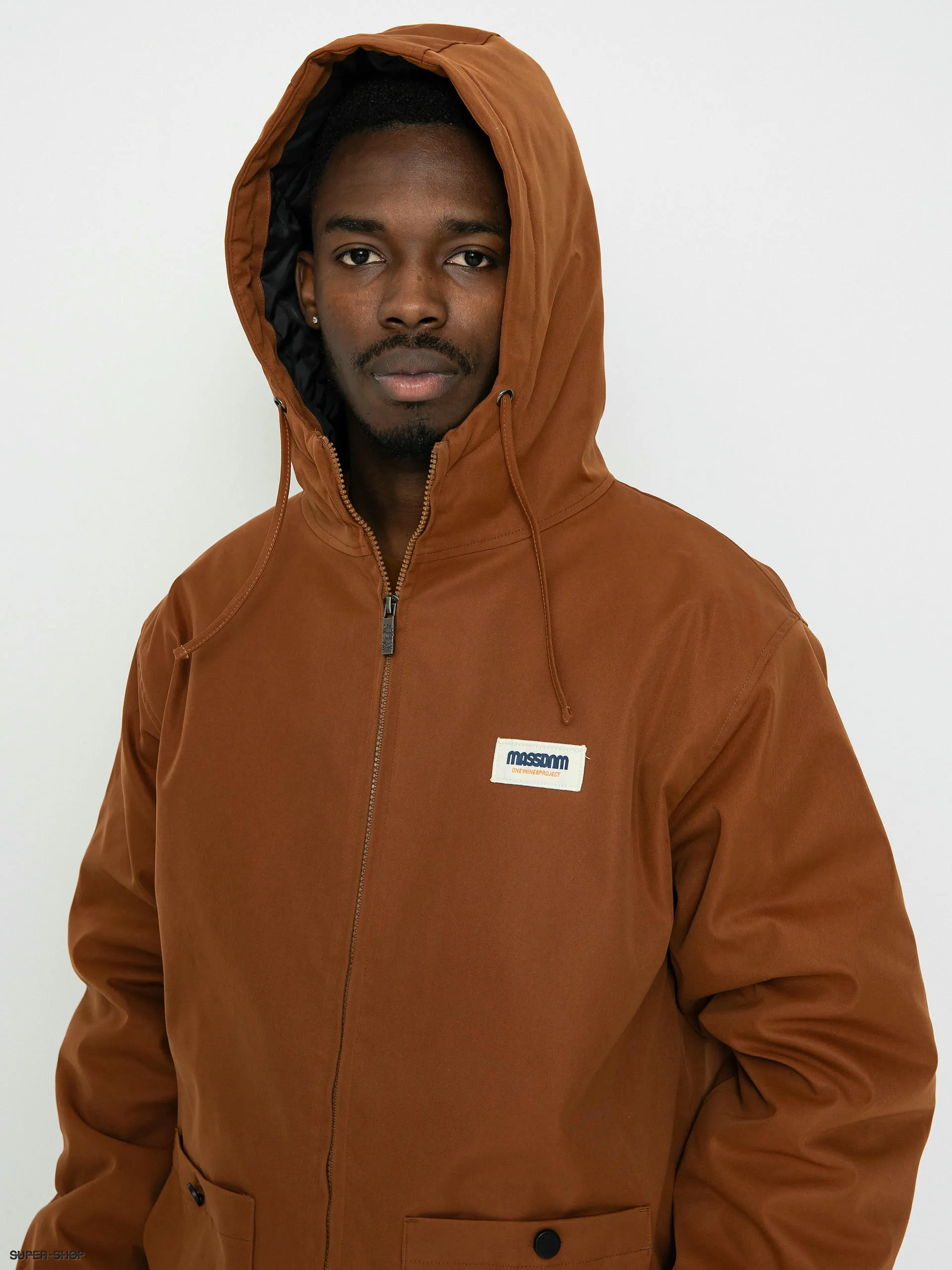 MassDnm Worker Long Jacket (brown)