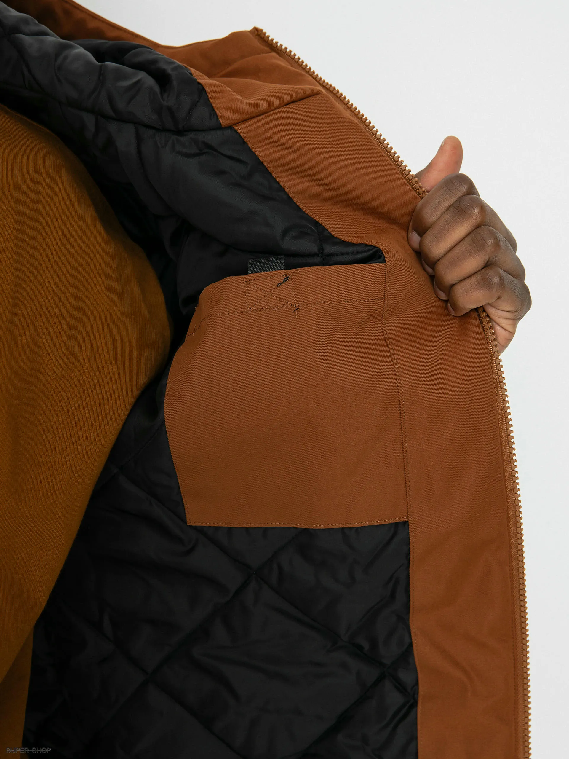 MassDnm Worker Long Jacket (brown)