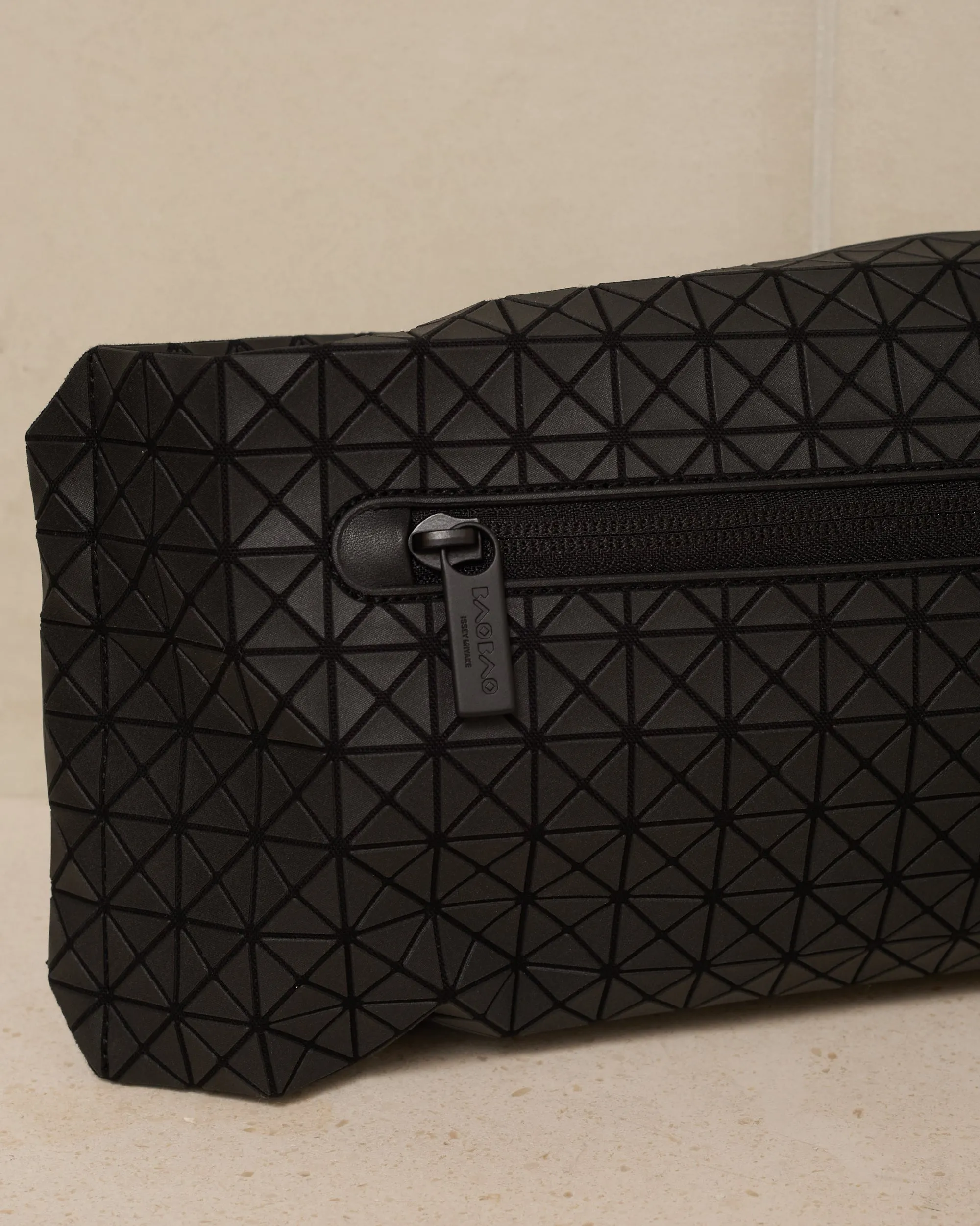 Matte Black Baton Crossbody Bag