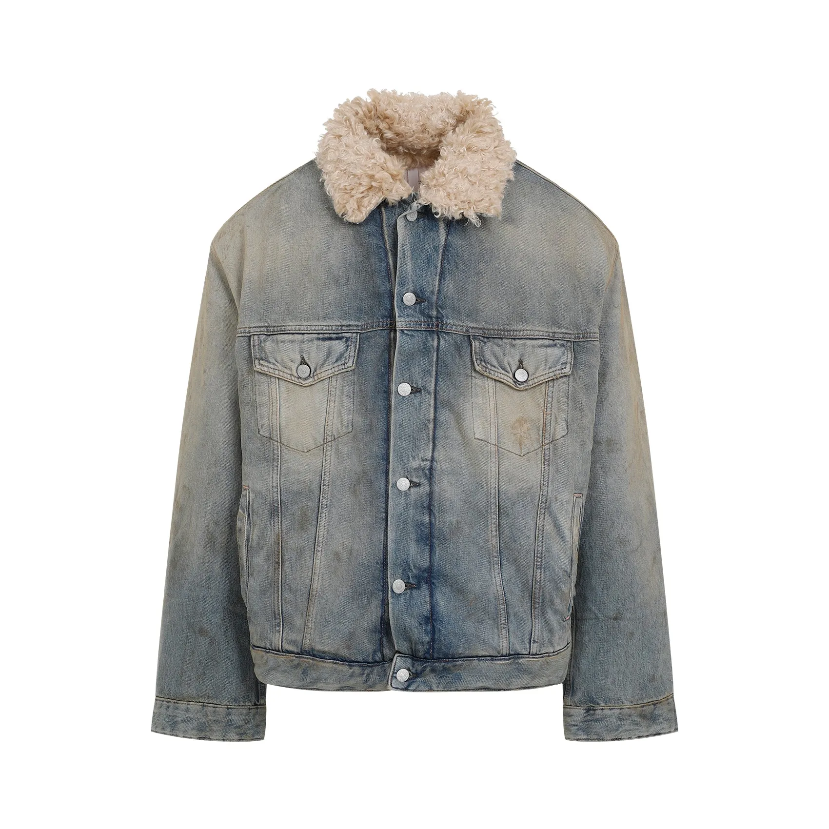 Mid Blue Cotton Denim Jacket