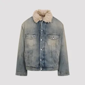 Mid Blue Cotton Denim Jacket