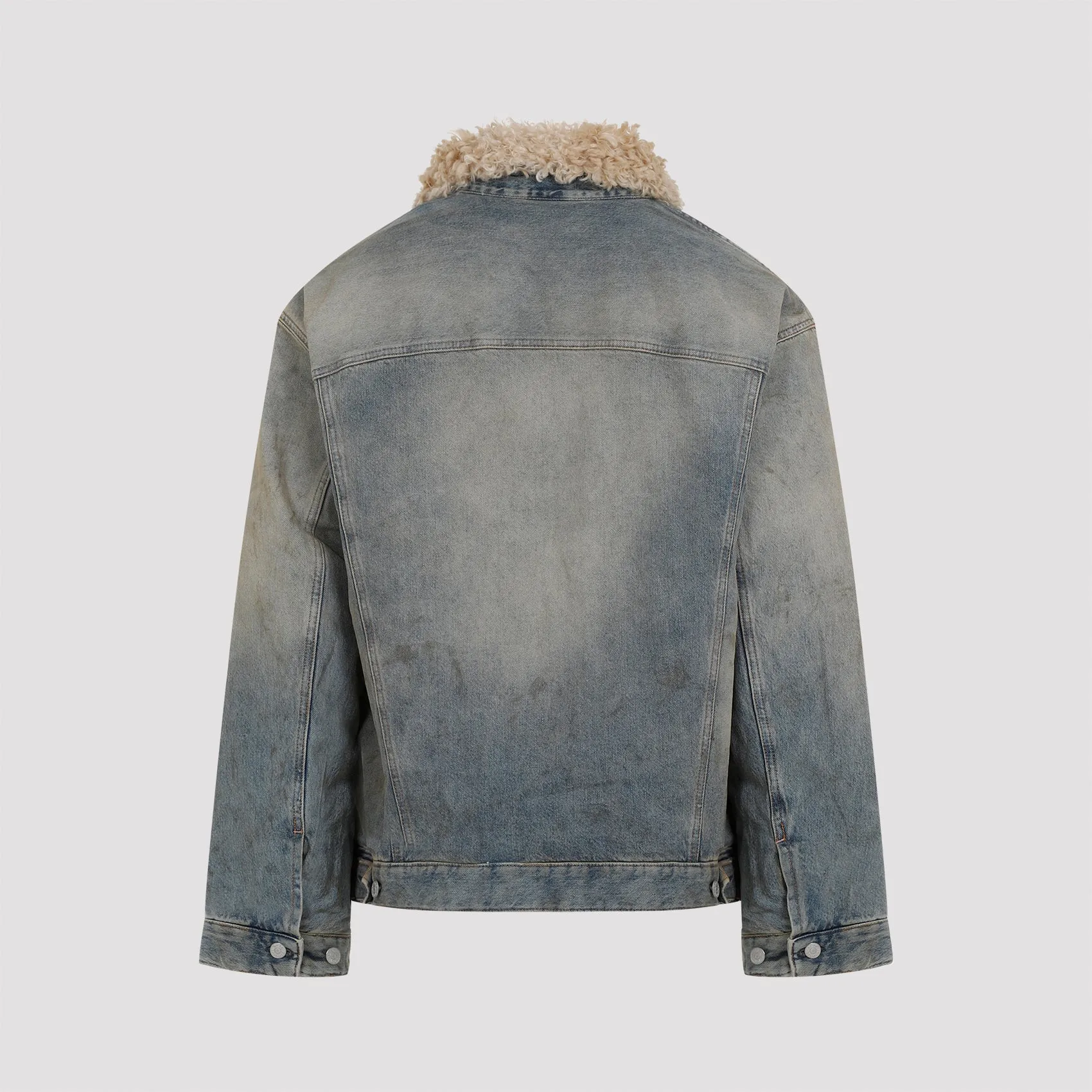 Mid Blue Cotton Denim Jacket